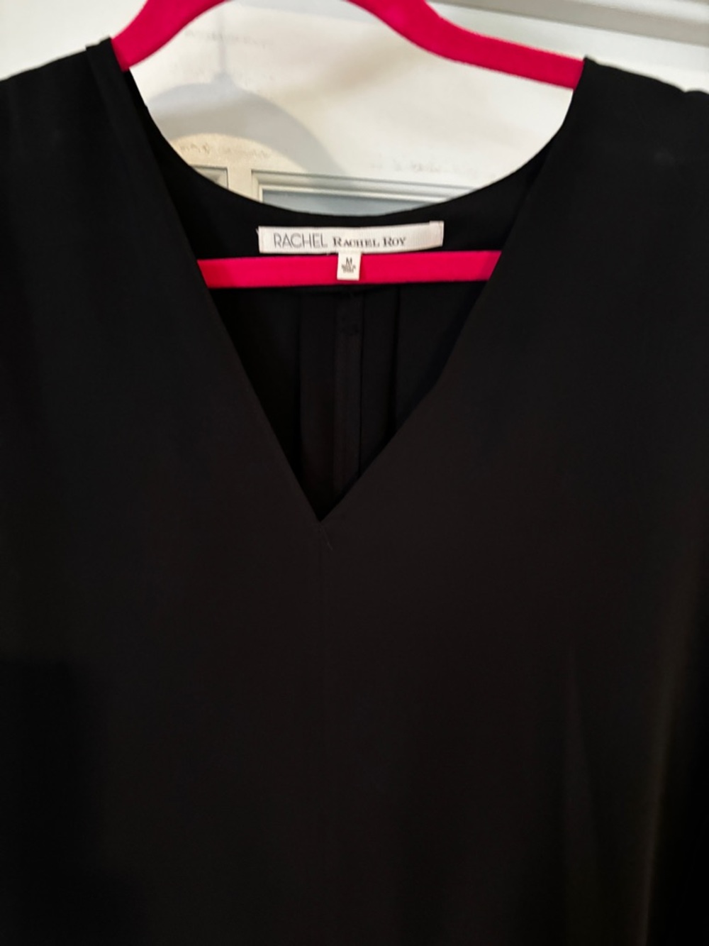RACHEL Rachel Roy Black V-Neck Shift Dress